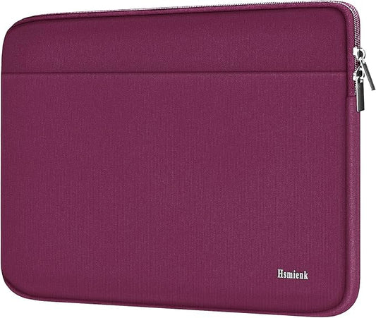 Laptop Case 14 inch, Shockproof Protective Notebook Cover Bag with Accessory Pocket, Carrying Laptop Sleeve Compatible for MacBook HP Lenovo Dell Asus Acer, Rose Red