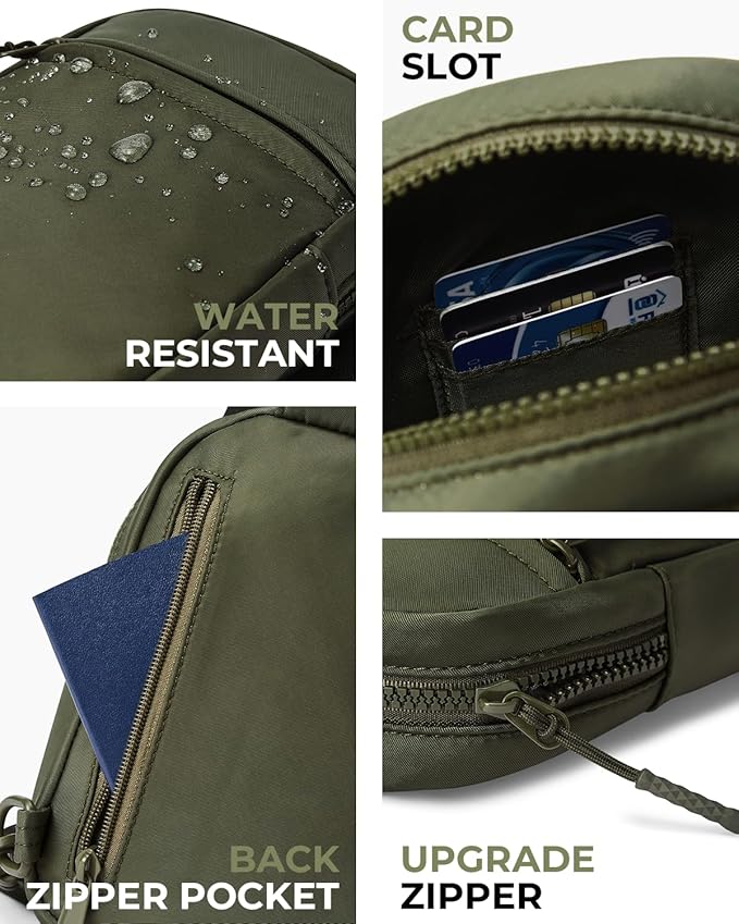 CHOLISS Small Sling Bag for Women and Men, Crossbody Bags Trendy Fanny Packs Chest Bag with Extended Strap