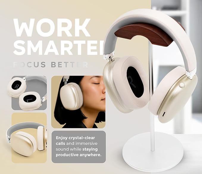 P959 Wireless Gaming Earbuds – Bluetooth 5.3 Stereo Headphones with Mic, Touch Controls, Long Battery, IPX6 Waterproof, Ergonomic for Music, Sports & Travel (Cream Silver)