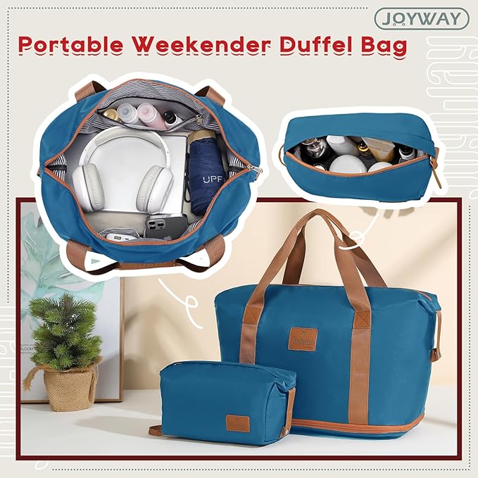 Joyway 28 Inch Luggage with Spinner Wheels, Lightweight Hard Shell Large suitcase, 3 Piece Luggage Sets with TSA Lock, Blue