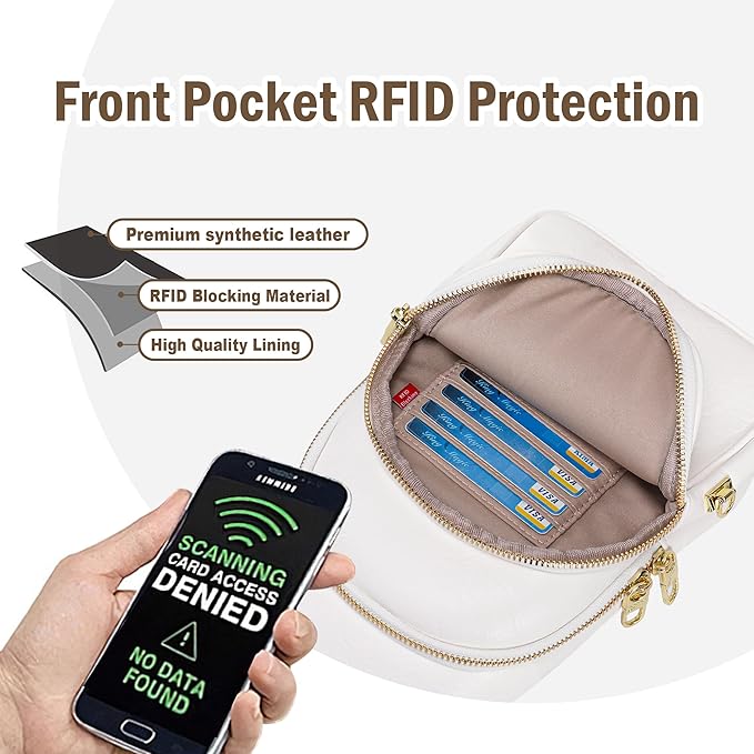 Haytijoe Crossbody Bags for Women Leather Sling Bag Anti-theft Cross Body Bag Travel Sling Purse Chest Bags Fanny Packs