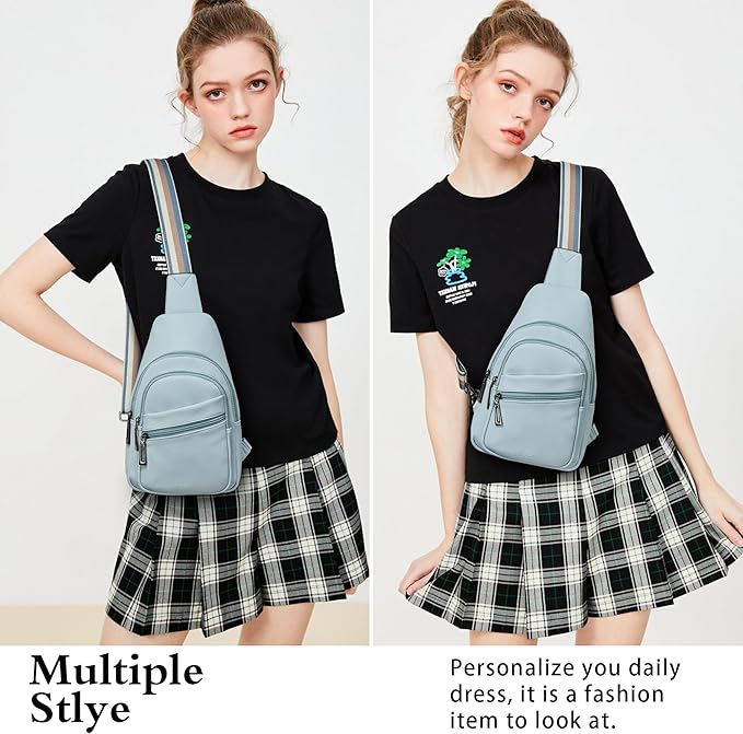 Sling Bag Crossbody Bags for Women Small Cross Body Bag Fanny Packs Chest Sling Purse for Daily Travel Leisure Sport