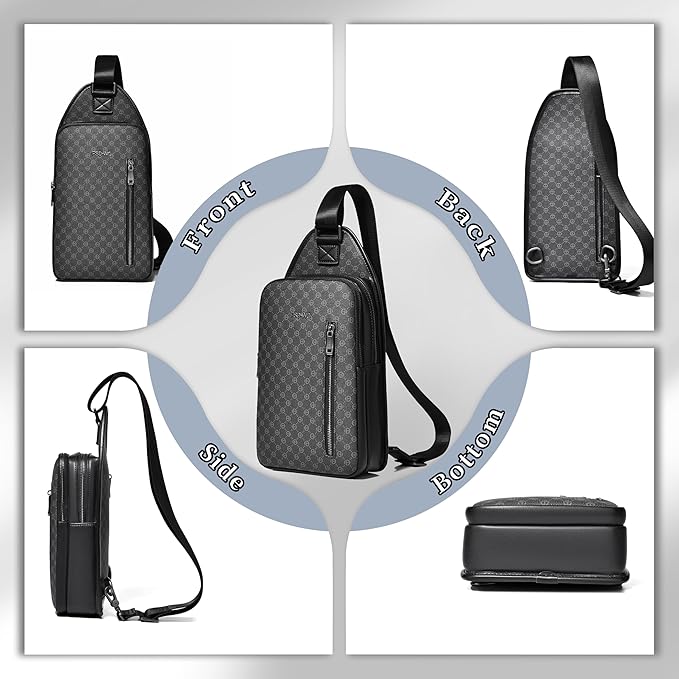 FSD. WG sling Backpack for Men Chest Bag Crossbody Shoulder Bags Travel Hiking Bag Purse for Men with Water Resistant