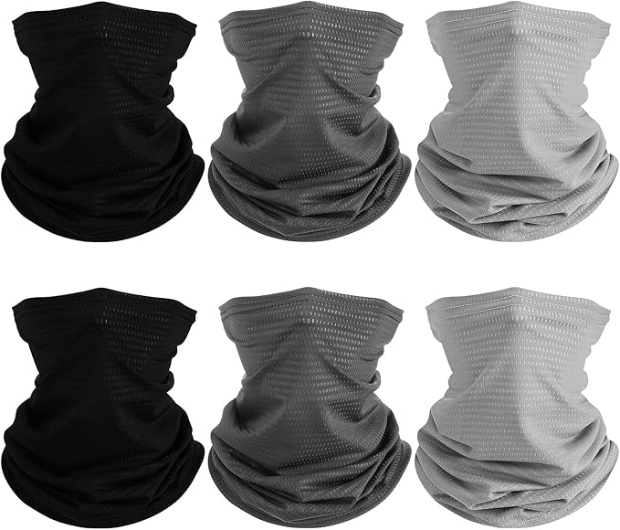 Geyoga Winter Face Mask for Men UV Protection Mask Sunscreen Breathable Windproof Neck Gaiters Scarf Fishing Cycling Running