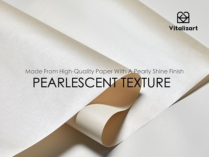 Vitalizart White Wrapping Paper Set 30" Pearly-Lustre With Silk Like Satin Ribbon & Gift Tags Recyclable Eco-Friendly Christmas Gift Wrapping Birthday Baby Shower Wedding Handmade Crafts 197"(16.4 Ft)