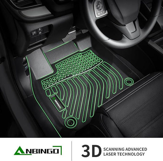 ANBINGO®Fit for Nissan Ariya Floor Mats 2023-2025,for Nissan Ariya Car Mat All Weather Mats for Ariya TPE Car Matt Rugs for Ariya Rubber Trunk Carpet for Ariya