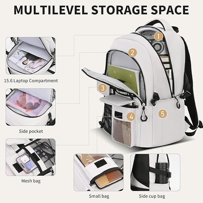 teenage student backpack,encrypted material， multiple compartments and large capacity backpack with anti-theft pockets，Water repellent backpacks suitable for middle and high school Men & Women