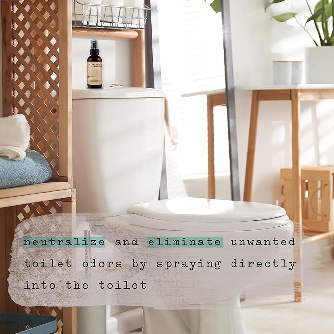 Air Essentials Essential Oil Toilet Spray - Odor Eliminator & Air Freshener - Made with Pure Essential Oils - Lavender Blossom - 4 Ounce