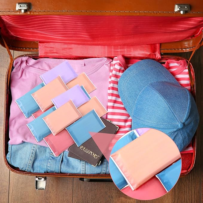 PerKoop 100 Pack Pocket Tissues Travel Slim Packs Small Facial Tissues Wallet Size Toilet Paper for Travel Guest Wedding Supplies, 4 Styles (Morandi Style)