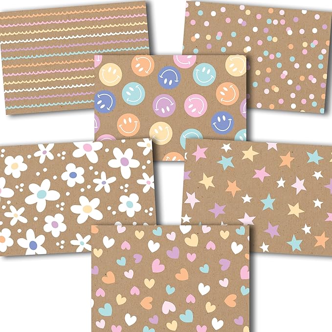 Hadley Designs Blank Cards and Envelopes 4x6-24 Blank Note Cards with Envelopes, Notecards Stationery Sets, Notecards Bulk, Stationary Sets, Note Paper Stationery, Rustic Pretty Stationary