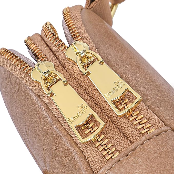 INICAT RFID Blocking Sling Bag Leather Crossbody Bags for Women Fanny Pack Cross Body for Woman Chest Bag for Travel 1.9L