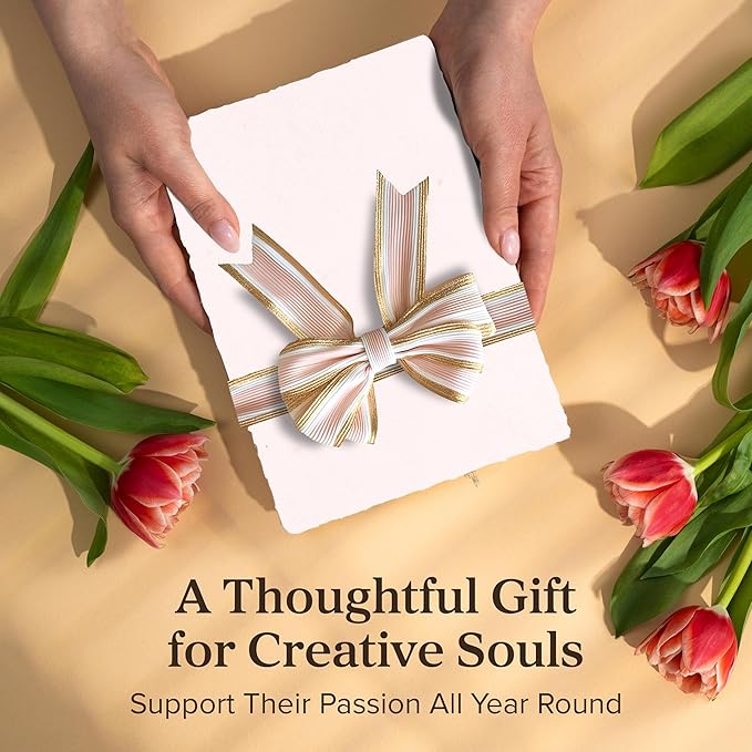 Wanderings Handmade Pink Deckle Edge Blank Paper - 4x6 - Pack of 50 - Watercolour/Mixed Media Paper - Save The Date Invitations Greeting Cards Notes DIY Arts Crafts - Thick 150 GSM