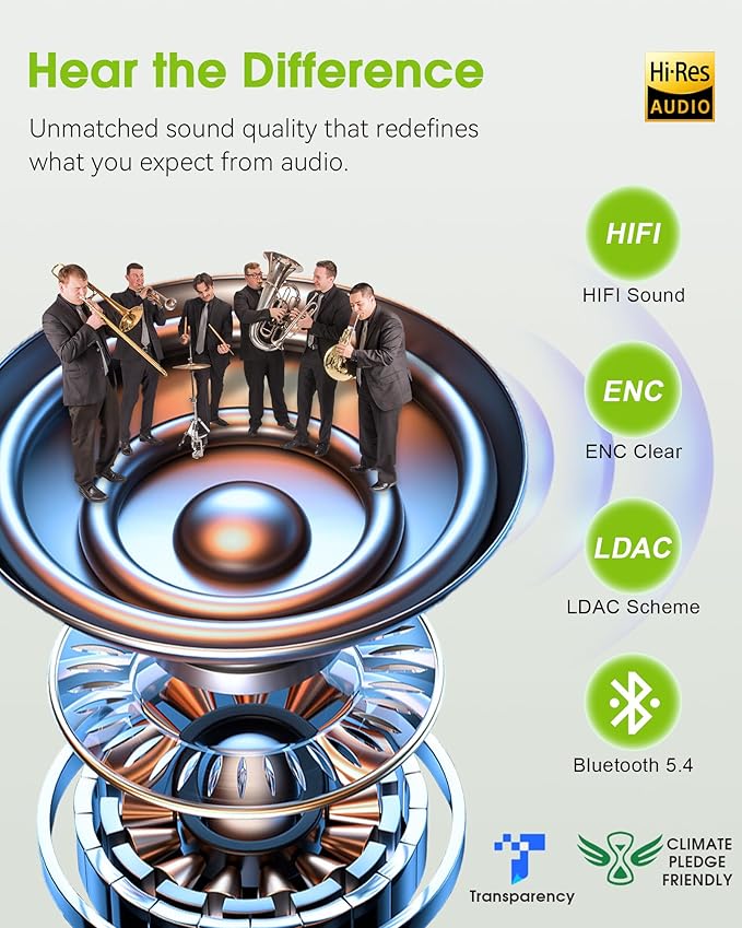 MUSICOZY Sleep Headphones Bluetooth Headband 5.4 Wireless Headband Headphones for Sleeping for Side Sleeper with Ultra-Thin HD Stero Speaker for Workout (Sketch Green)