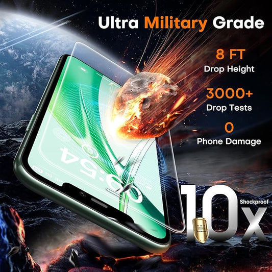 TOCOL for iPhone 11 Pro Max Screen Protector 9H Hardness Military Grade Shatterproof HD Tempered Glass Full Coverage Easy Installation Case Friendly 2 Pack