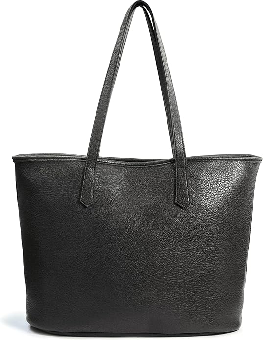 Zipper Tote Bag for Women Soft Vegan Leather Handbag for Work, Travel & Everyday Use