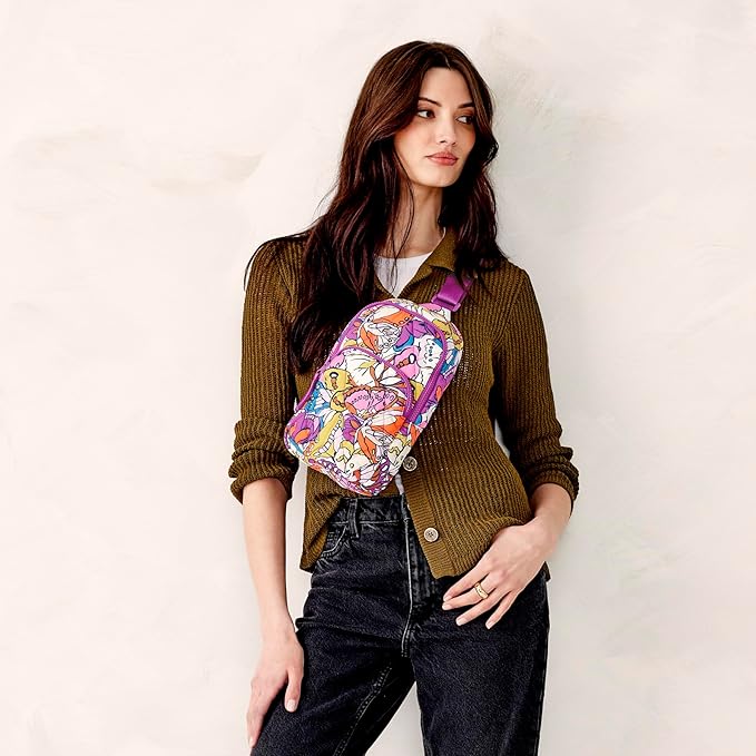 Vera Bradley Women's Lorman Sling Backpack - Featherweight, Flutter, One Size