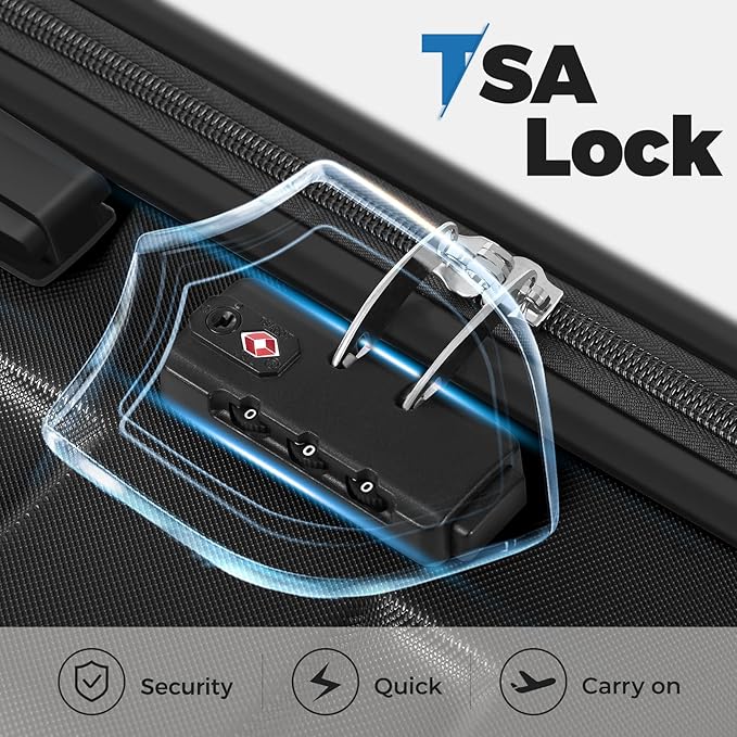 Krute Luggage 28 Inch Suitcase With Spinner Wheels Large Suitcases Lightweight Hard Shell PC ABS TSA Lock Checked Luggages