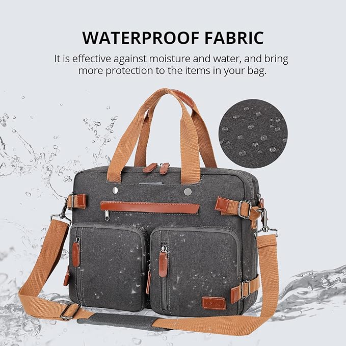 MOLNIA 3 in 1 Laptop Backpack, 17.3 inch Computer Bags for Men, Laptop Backpack for Men, for Travel Bussiness Men Women,Dark Grey
