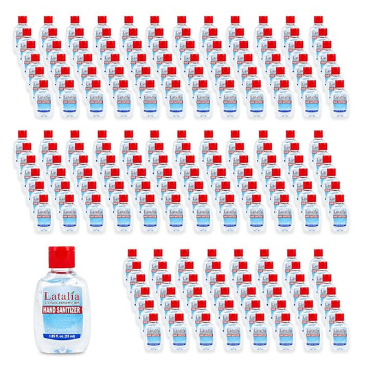 Mini Hand Sanitizer | Pack of 192 Unscented Hand Sanitizer Travel Size with 80% Alcohol, Pocket-Friendly, Quick-Dry, Moisturizing & Everyday Clean Hands (55ml & 1.85 fl. oz)