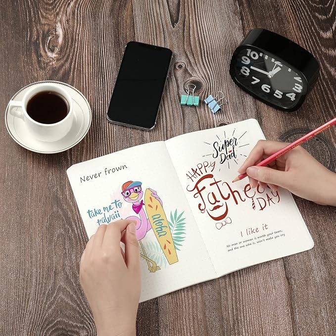 12 Pack Flower Design Dot Grid Notebook Journals Bulk for Traveler, Student and Office, Composition Subject Sketchbook Notebooks with Dotted Grid Paper, 80GSM, 30 Sheets,5.5x 8.3 inch, A5 Size