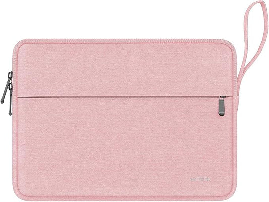 Laptop Sleeve 14 Inch, Water Resistant Traveling Computer Cover with Handle, Shockproof Protective Carrying Laptop Bag Compatible for 14 Inch MacBook Air/Pro, HP, Dell, Lenovo, Pink
