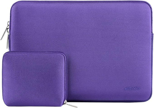 MOSISO Laptop Case 13.3 inch, 13-13.3 inch Laptop Sleeve Bag Compatible with MacBook Air/Pro 13 / Pro 14, HP Dell ASUS Lenovo Notebook, Neoprene Computer Sleeve Bag with Small Case, Ultra Violet