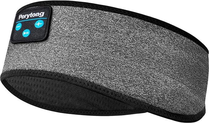 Perytong Headphones Headband for Sleep, Sleep Headphones Soft Sleep Earbuds Bluetooth Headband Over On Ear Headphones,Gifts for Women Man Mothers Fathers Day Birthday Christmas Valentine's Day