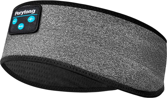 Perytong Headphones Headband for Sleep, Sleep Headphones Soft Sleep Earbuds Bluetooth Headband Over On Ear Headphones,Gifts for Women Man Mothers Fathers Day Birthday Christmas Valentine's Day