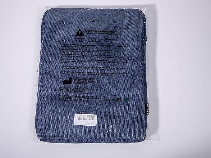 MoKo 12.9 Inch Laptop Sleeve Case Fits 13 Inch New iPad Pro M4 & Air M2 2024, iPad Pro 12.9 M2&M1, Galaxy Tab S8+/S9+ 12.4, Polyester Bag Fit with Apple Pencil or Smart Keyboard, Navy Blue