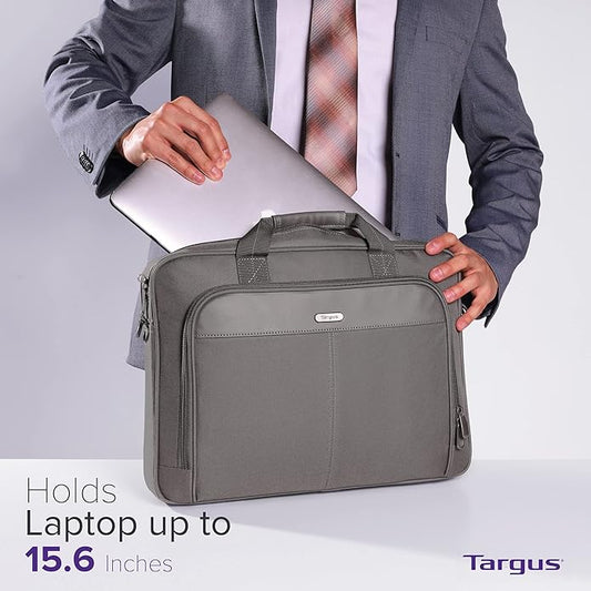 Targus Classic Slim Laptop Bag - Ergonomic Briefcase and Messenger Bag - Spacious Foam Padded for Laptops and Under