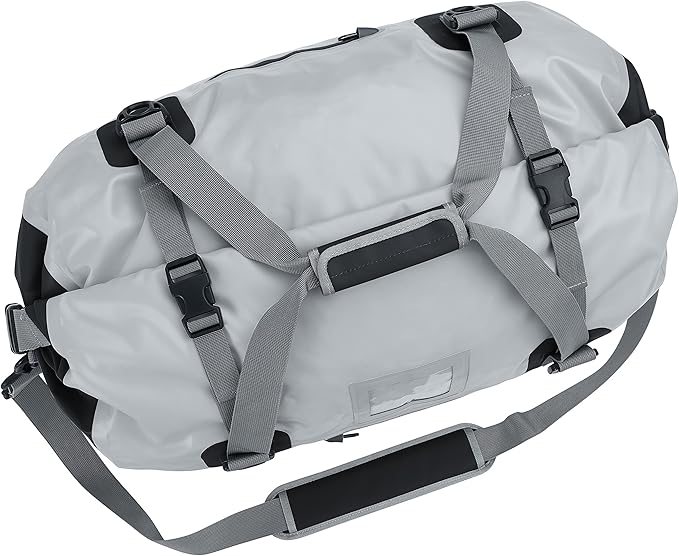 Skog Å Kust Duffelsak Heavy Duty Waterproof Duffel - Gear Bag for Sports, Travel, & More - 40L Grey