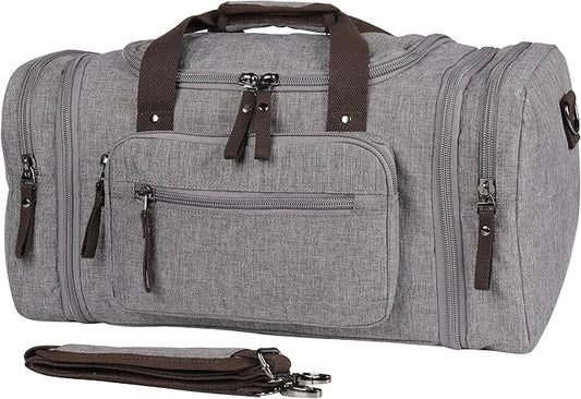 BOEX Stylish Duffle Bag for Travel – Expandable to 40L Lightweight and Waterproof Weekender Bag with Multiple Pockets and Adjustable Shoulder Strap for Men & Women – A Premium Carry On Duffle Bag