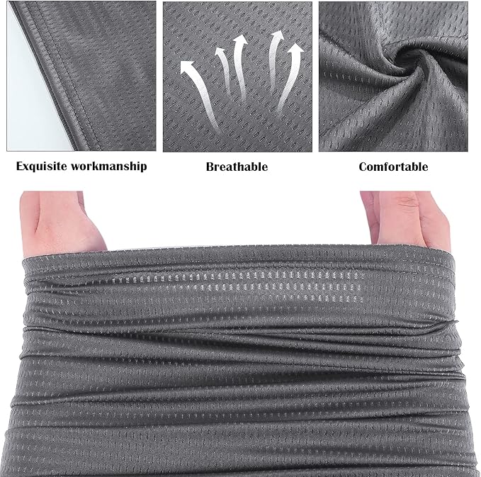 Geyoga Winter Face Mask for Men UV Protection Mask Sunscreen Breathable Windproof Neck Gaiters Scarf Fishing Cycling Running