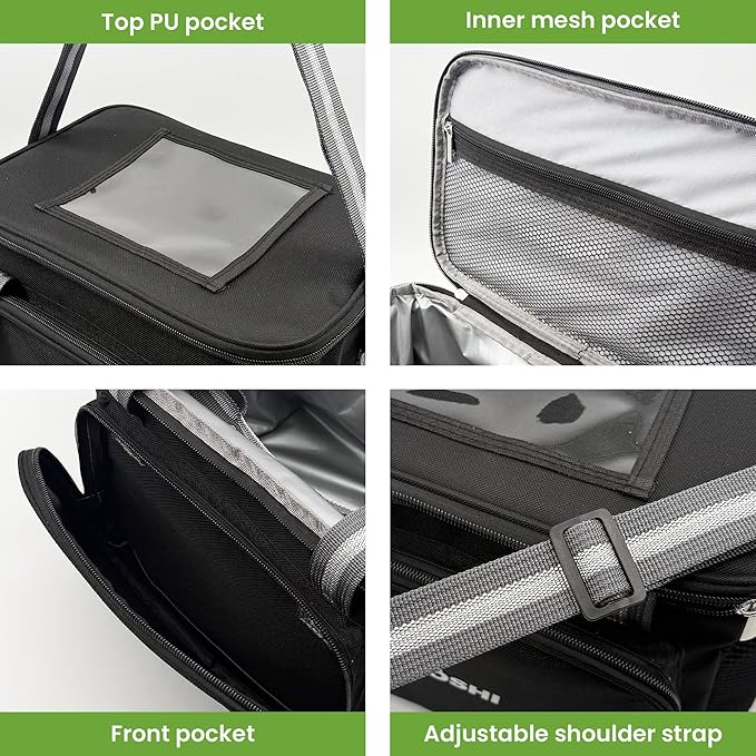 Insulated Lunch Bag for Men & Women-25L Leakproof Cooler Bag with Adjustable Strap, Large Reusable Lunch Box for Office, Beach, Picnic & Travel