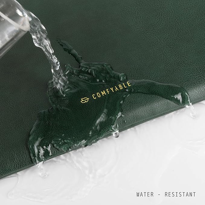 Comfyable Slim Protective Laptop Sleeve Compatible with 13/13.3/14 Inch MacBook Air & MacBook Pro, Mac Travel Case, Laptop Pouch, Slim PU Leather Cover M4/M3/M2/M1 2025-2021, Midnight Green