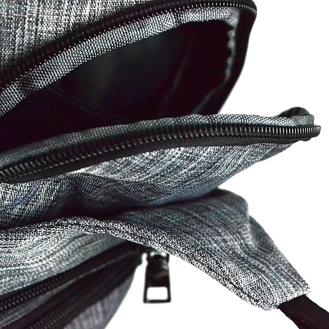 Anti-Theft Daypack Crossbody Sling Backpack, USB Charging Connector Port, Lightweight Day Pack for Travel, Hiking, Everyday, Large, Pink