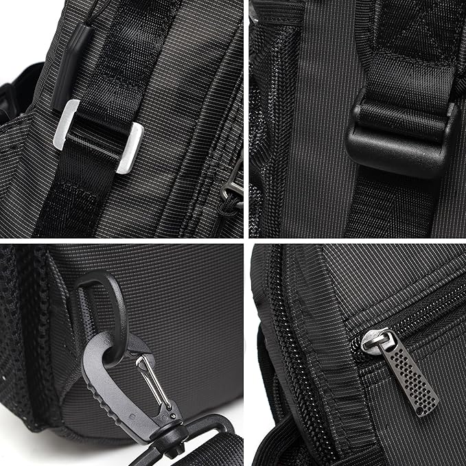 NICGID Sling Bag Chest Shoulder Backpack Crossbody Bags for Tablet Laptop Outdoor Hiking Men Women