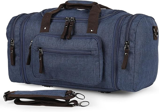 BOEX Stylish Duffle Bag for Travel – Expandable to 40L Lightweight and Waterproof Weekender Bag with Multiple Pockets and Adjustable Shoulder Strap for Men & Women – A Premium Carry On Duffle Bag