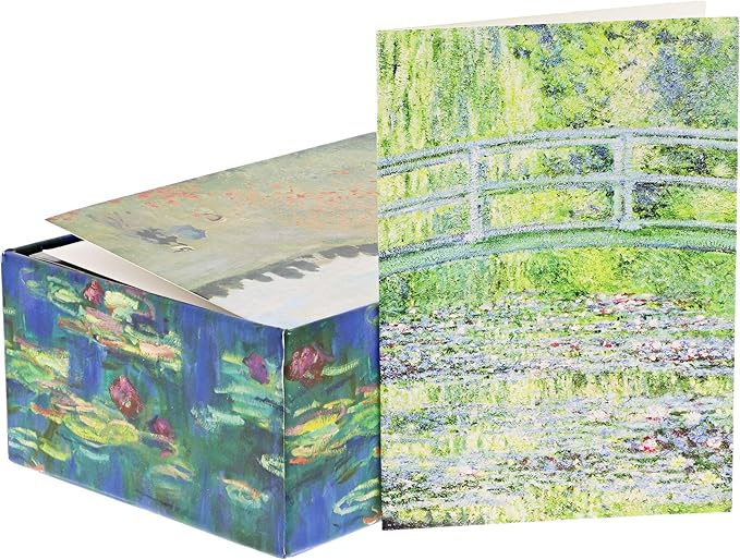The Gifted Stationery Assorted All-Occasion Greeting Card Box - Monet-Inspired Art with Envelopes - Versatile Use & Birthday Cards - 6 Unique Designs - 36-Pack, 5 x 3.5 In