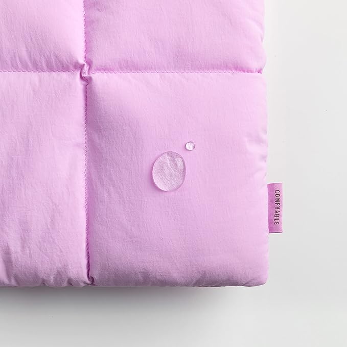 Comfyable Puffy Laptop Sleeve 13 Inch 14 Inch, Quilted Puffer Laptop Carrying Case for Women, Pillow Case Compatible with MacBook Air M4 2025 M3 M2 M1, MacBook Pro M4 Pro/Max, Lavender