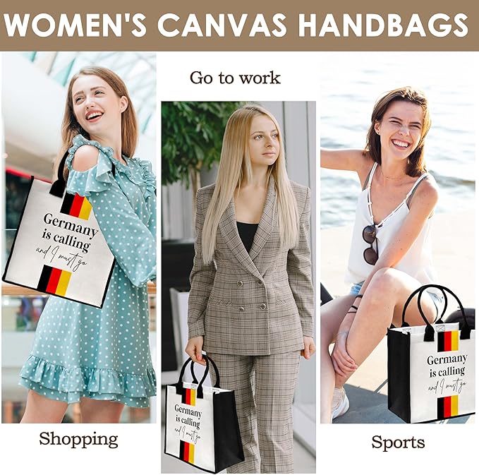 ONDTOM Travel Gifts Bag, Scotland Lover Gifts, Simple Modern Beach Bag, Birthday Christmas Retirement Gifts for Women