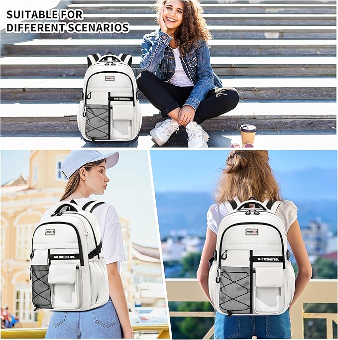 teenage student backpack,encrypted material， multiple compartments and large capacity backpack with anti-theft pockets，Water repellent backpacks suitable for middle and high school Men & Women