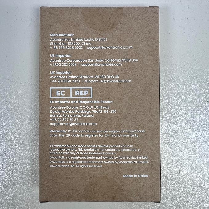 Avantree Resolve (Small-Medium) – USB-C Wired Open-Ear Earbuds w/Mic & Over-Ear Hook, for Women, Kids & Young Men w/Small Ears, Ideal for Office, Outdoor & Home