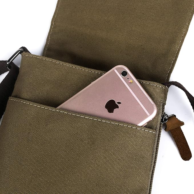 Sechunk Vintage Canvas Messenger Cross body bag Shoulder bag