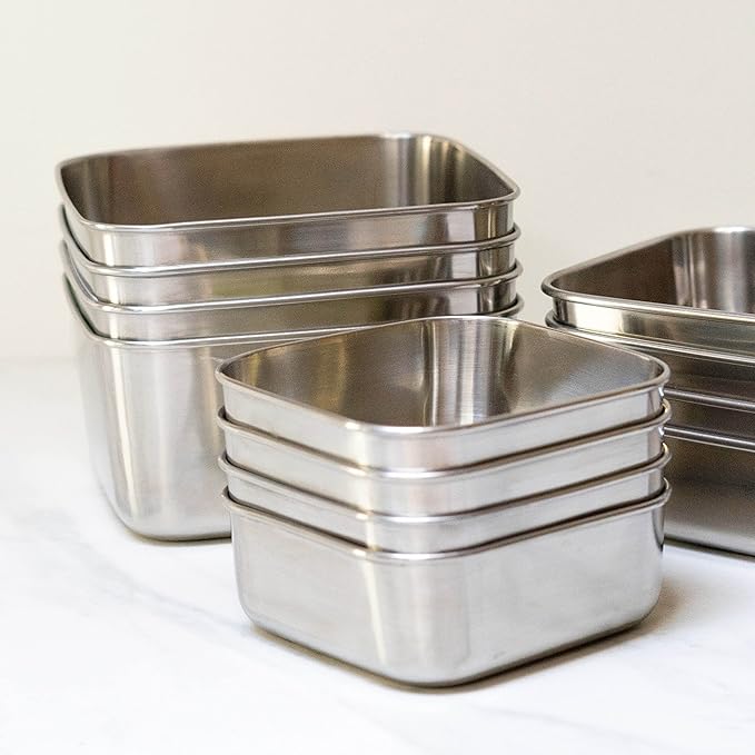 U Konserve Stainless Steel Food Storage Bento Box Container, Leak Proof Silicone Lid Dishwasher Safe - Plastic Free (50oz Teal)