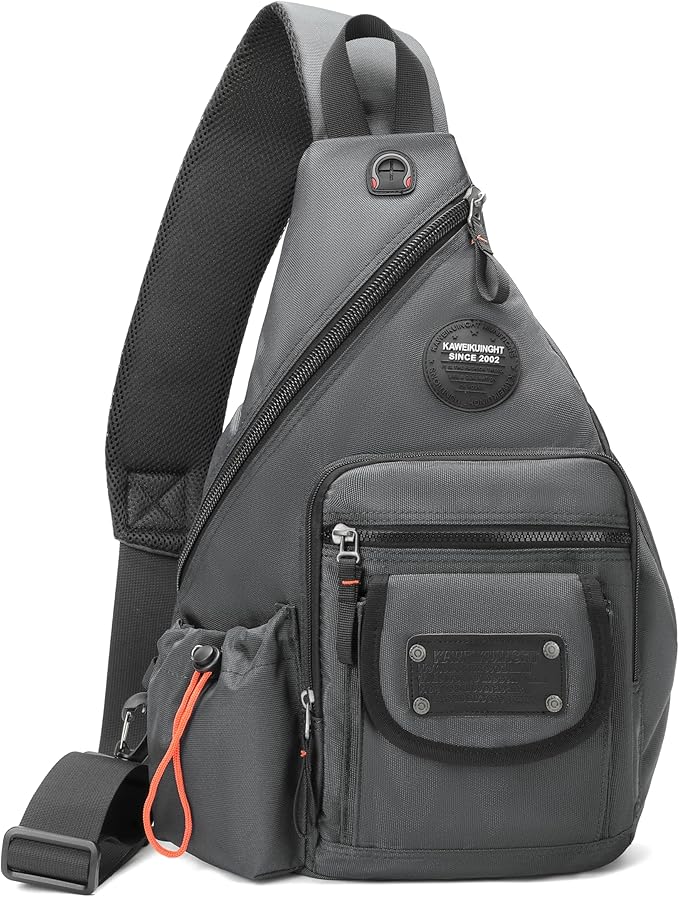 Large Sling Backpack, Sling Chest Bag Shoulder Crossbody Daypacks Fits 14.1-Inch Laptop for Travel Outdoor Men Women