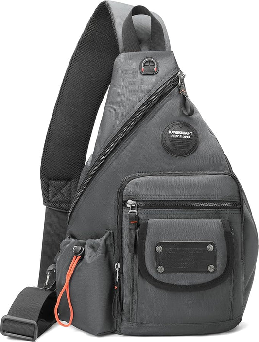 Large Sling Backpack, Sling Chest Bag Shoulder Crossbody Daypacks Fits 14.1-Inch Laptop for Travel Outdoor Men Women