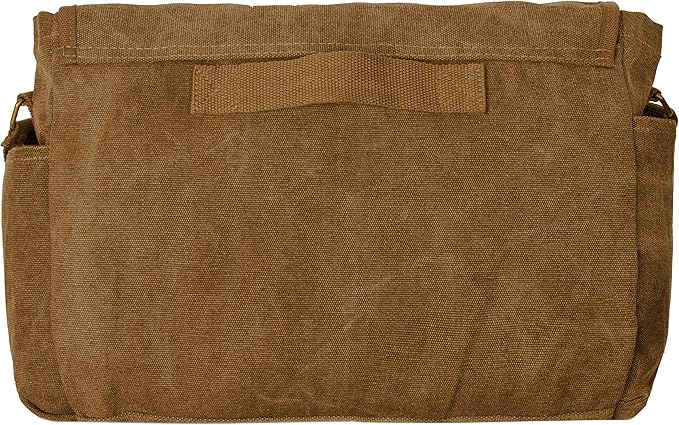 Sweetbriar Classic Vintage Messenger Bag - Original Heavyweight Cotton Canvas Shoulder Bag with Upgraded Features