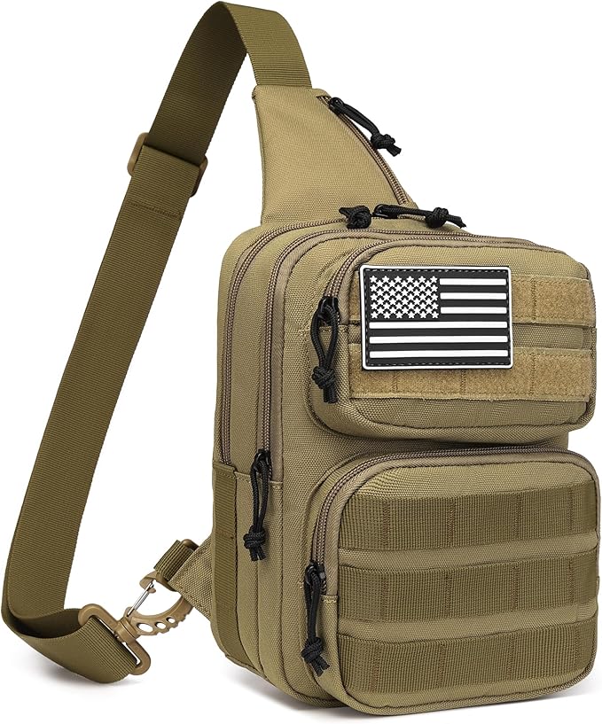 Wotony Tactical Crossbody Bag for Men - Durable Sling Bag with Cross Body Design EDC Shoulder bag
