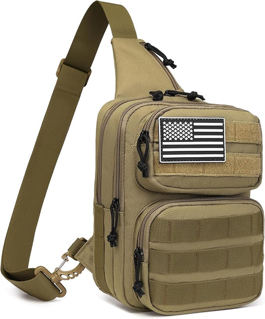 Wotony Tactical Crossbody Bag for Men - Durable Sling Bag with Cross Body Design EDC Shoulder bag